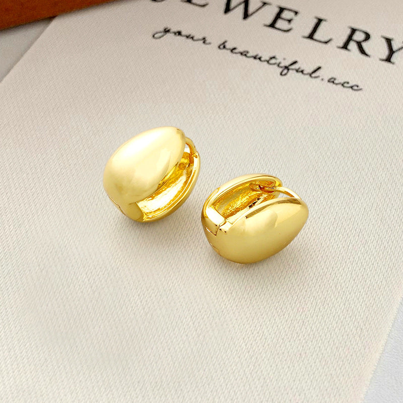 Simple Zircon Inlaid Fashionable Ladies Earring