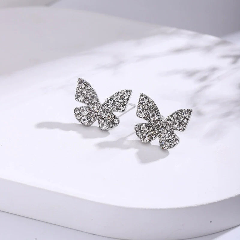 Diamond Butterfly Earring