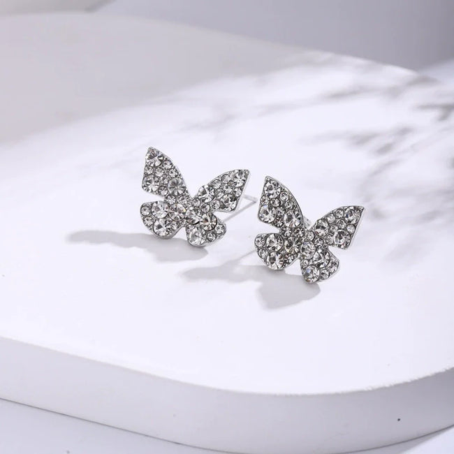 Diamond Butterfly Earring