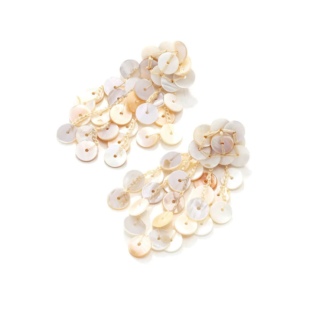 Pearlescent Bloom Drop Earring