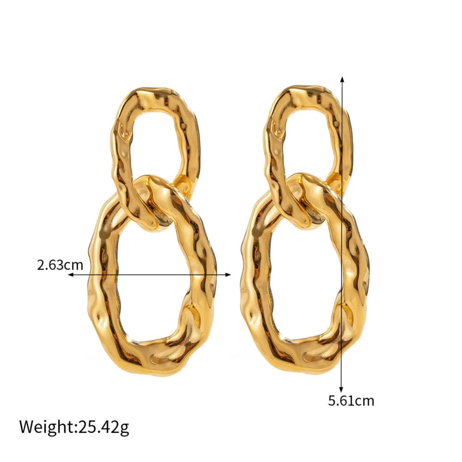 Vintage Double Hoop Studs