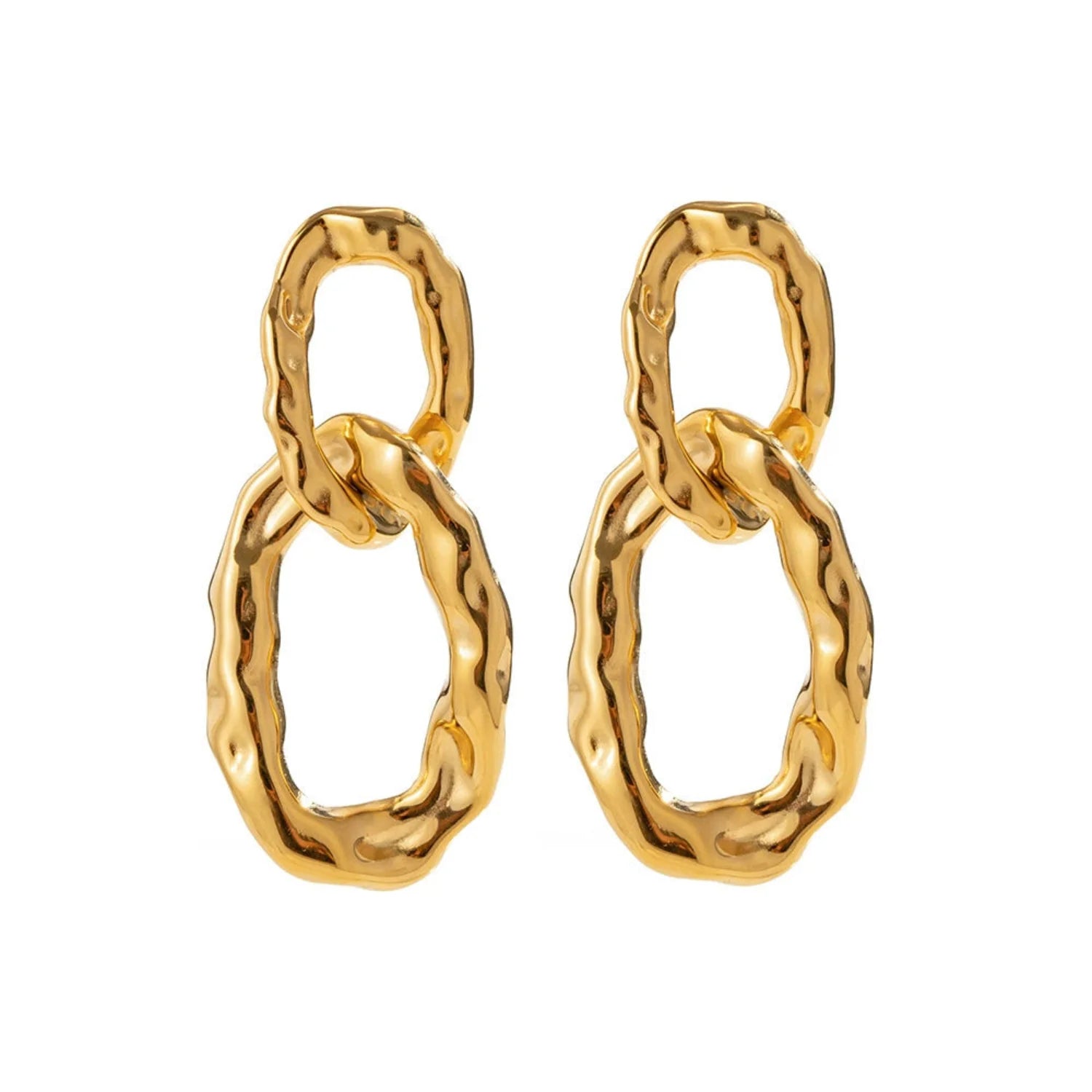 Vintage Double Hoop Studs