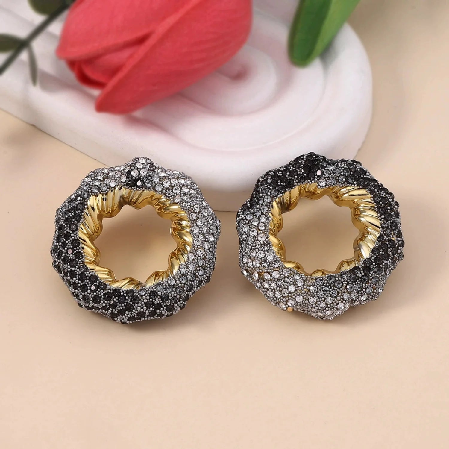 The Jingle Stud Grey Earrings
