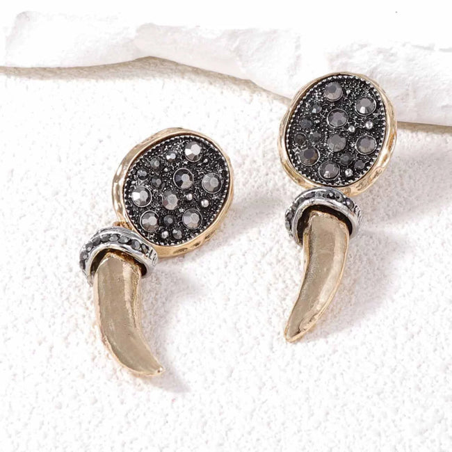 Tusk Tribal Drop Earrings