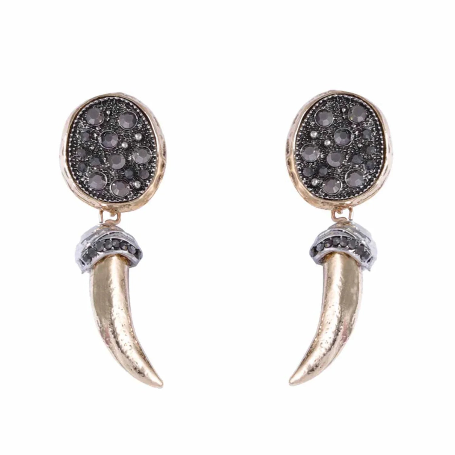 Tusk Tribal Drop Earrings