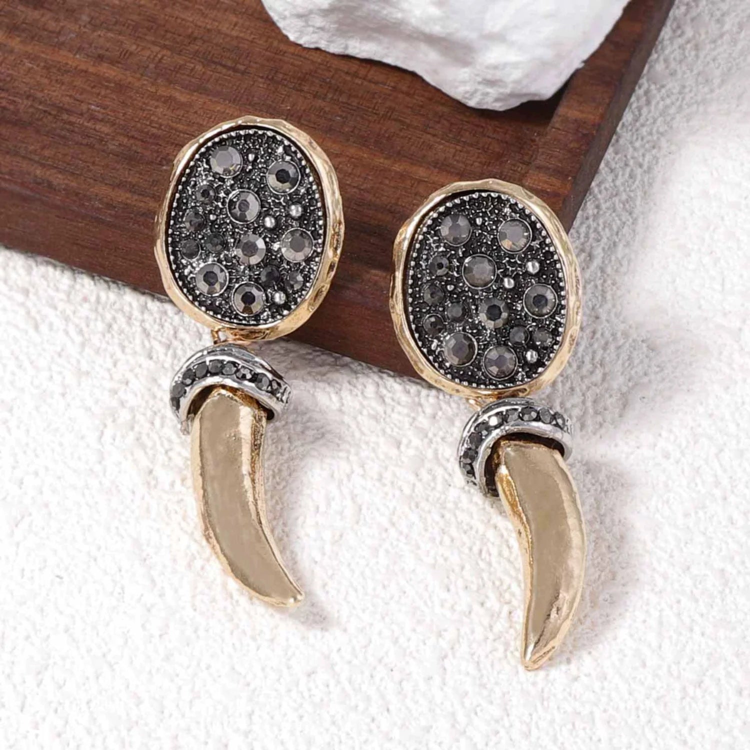 Tusk Tribal Drop Earrings
