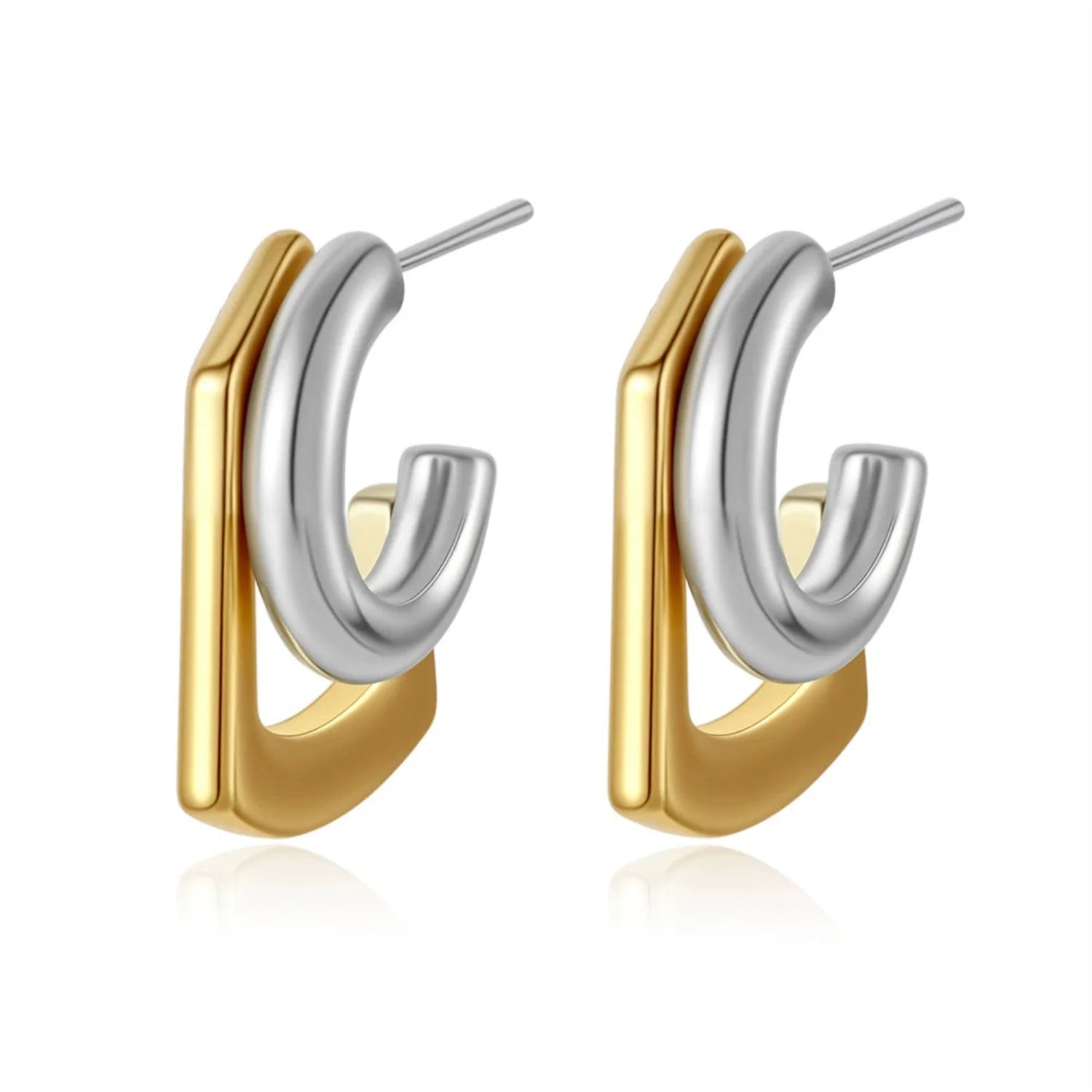 Sculpted Square Dual Hoop