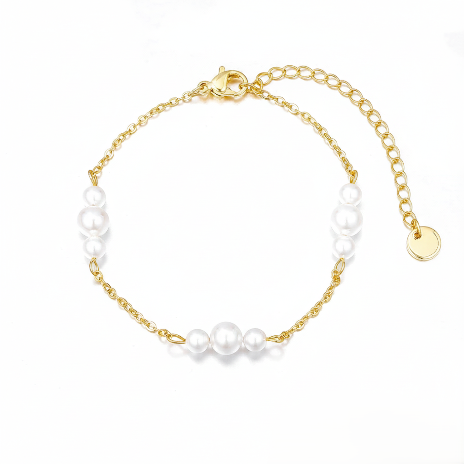 Minimalist Pearl Chain Bracelet