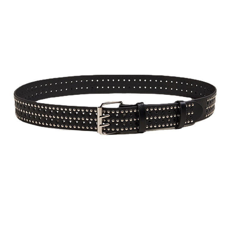 Women Black Pin Buckle Belt
