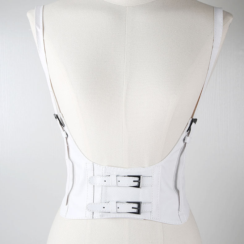 Women White Spender Style Belt