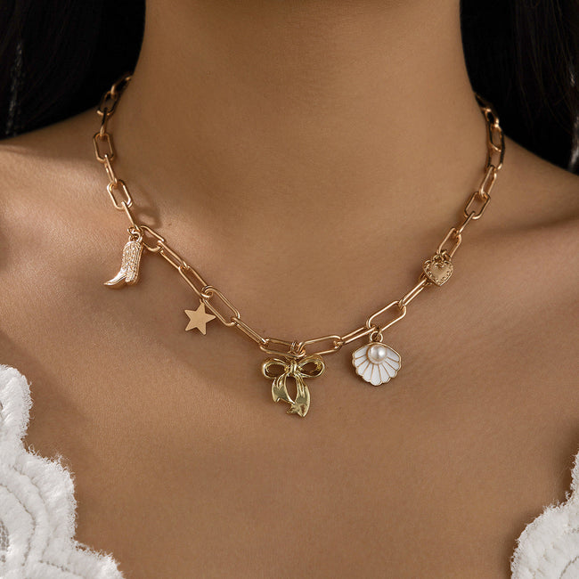 Gold Charms Necklace