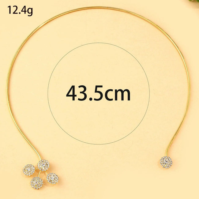 Golden Bloom Open Choker Necklace