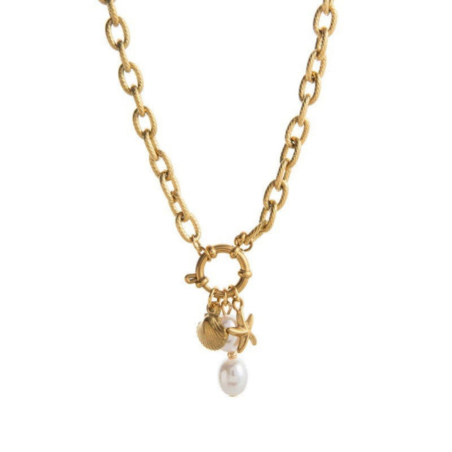 Coastal Charm Pearl Necklace