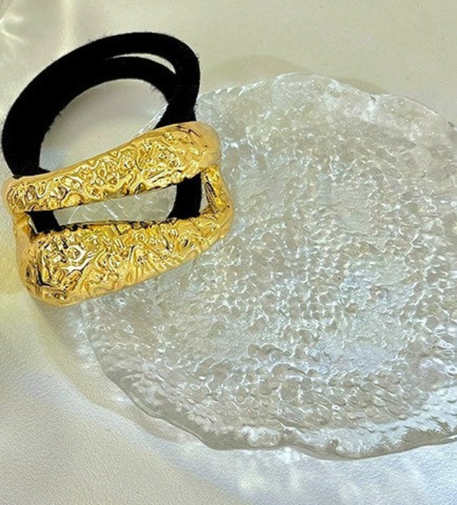 Molten Gold Textured Hair Tie