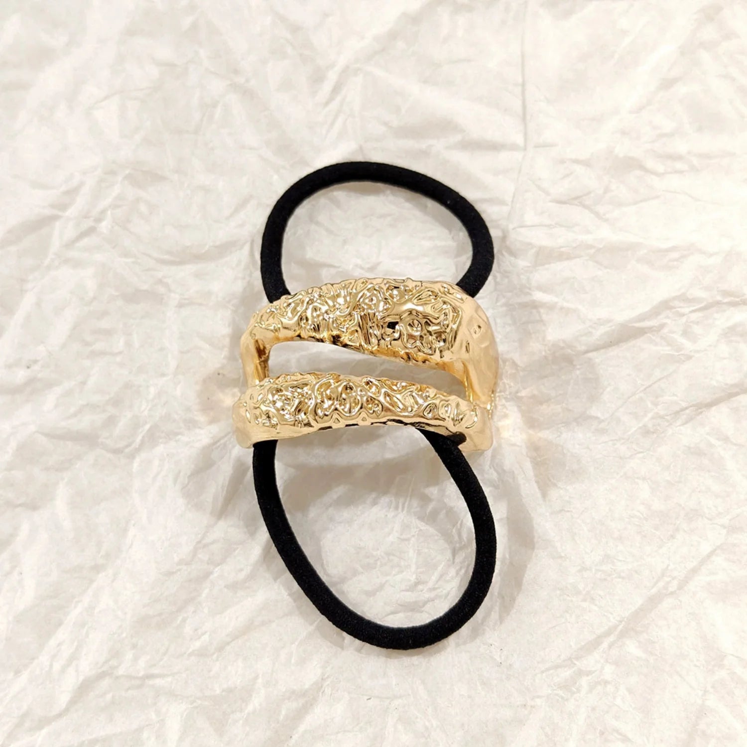 Molten Gold Textured Hair Tie