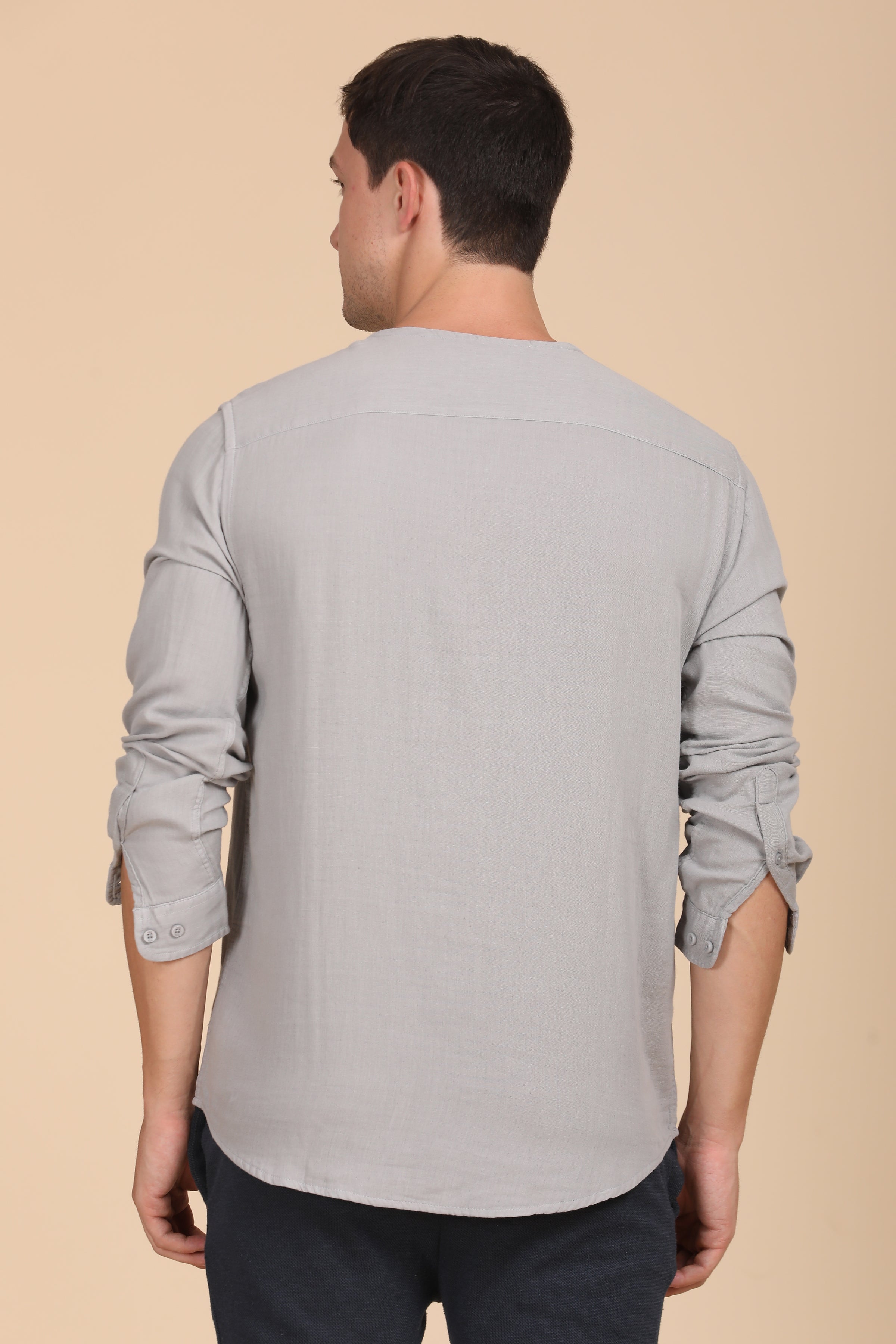 Men Cotton Solid Shirt