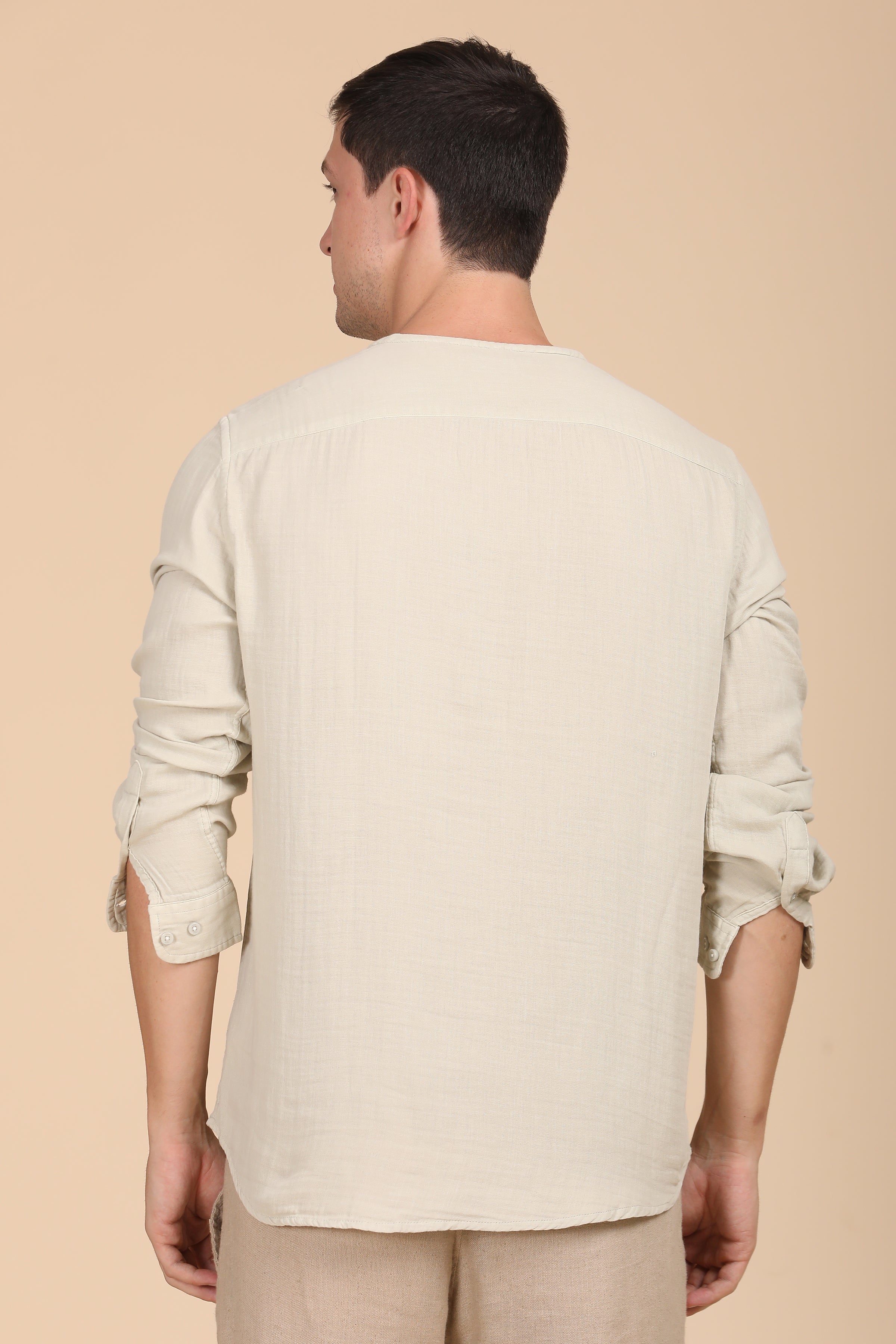 Men Cotton Solid Shirt