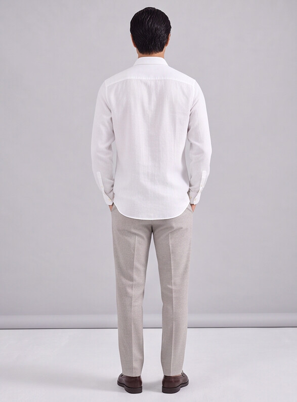 Men White Essential Shirt