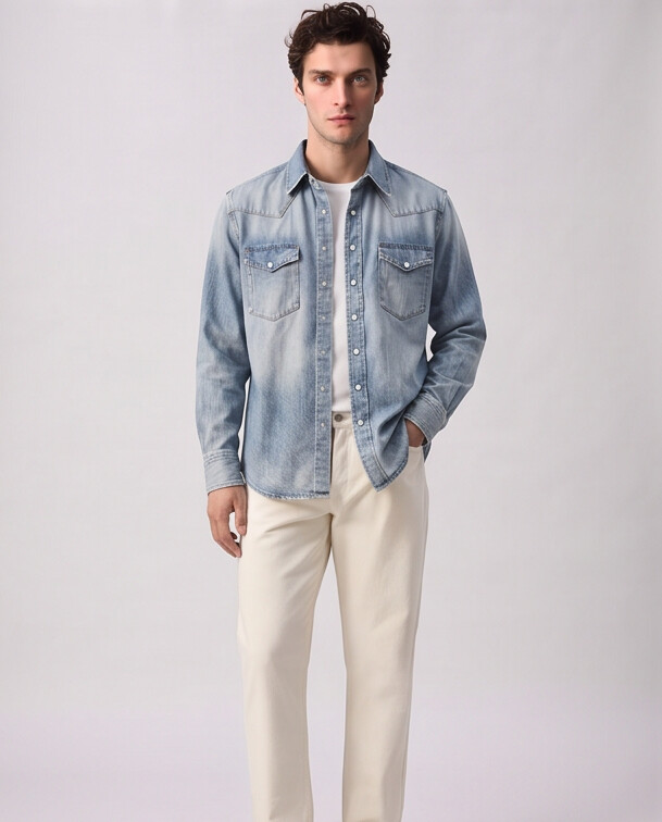 Sunworn Western Denim Shirt