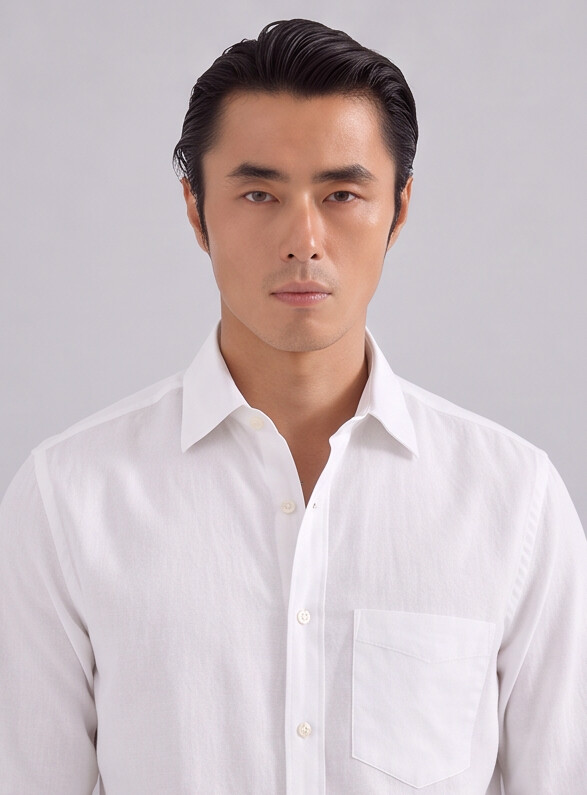 Men White Essential Shirt