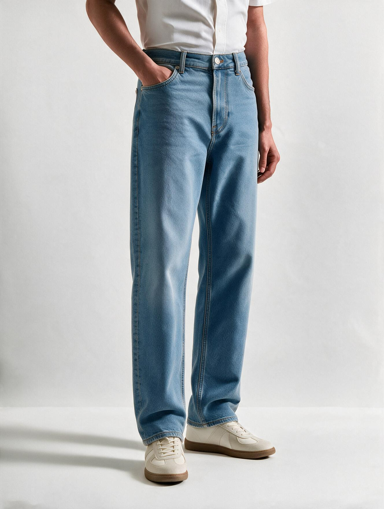 Men Blue Straight Fit Jeans