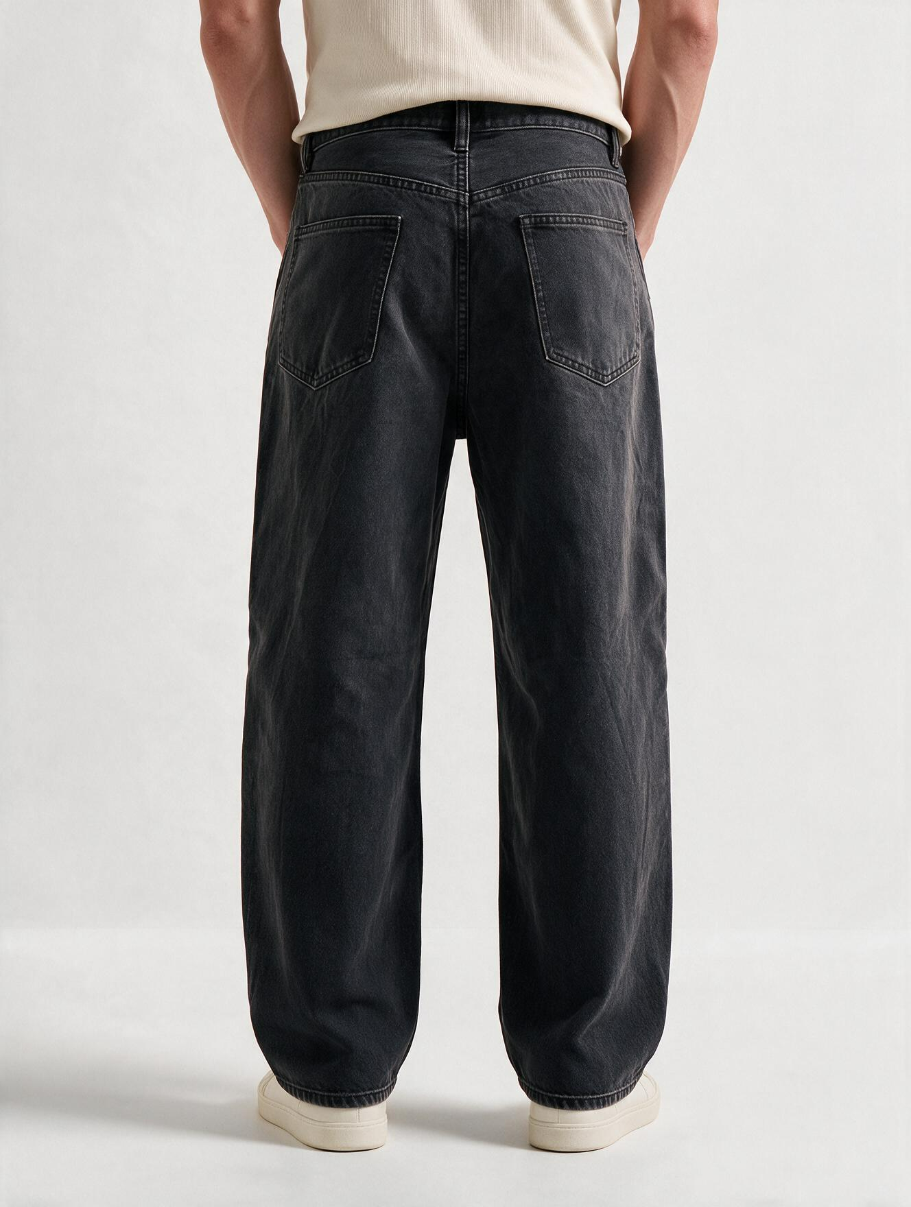 Men Black Baggy Jeans