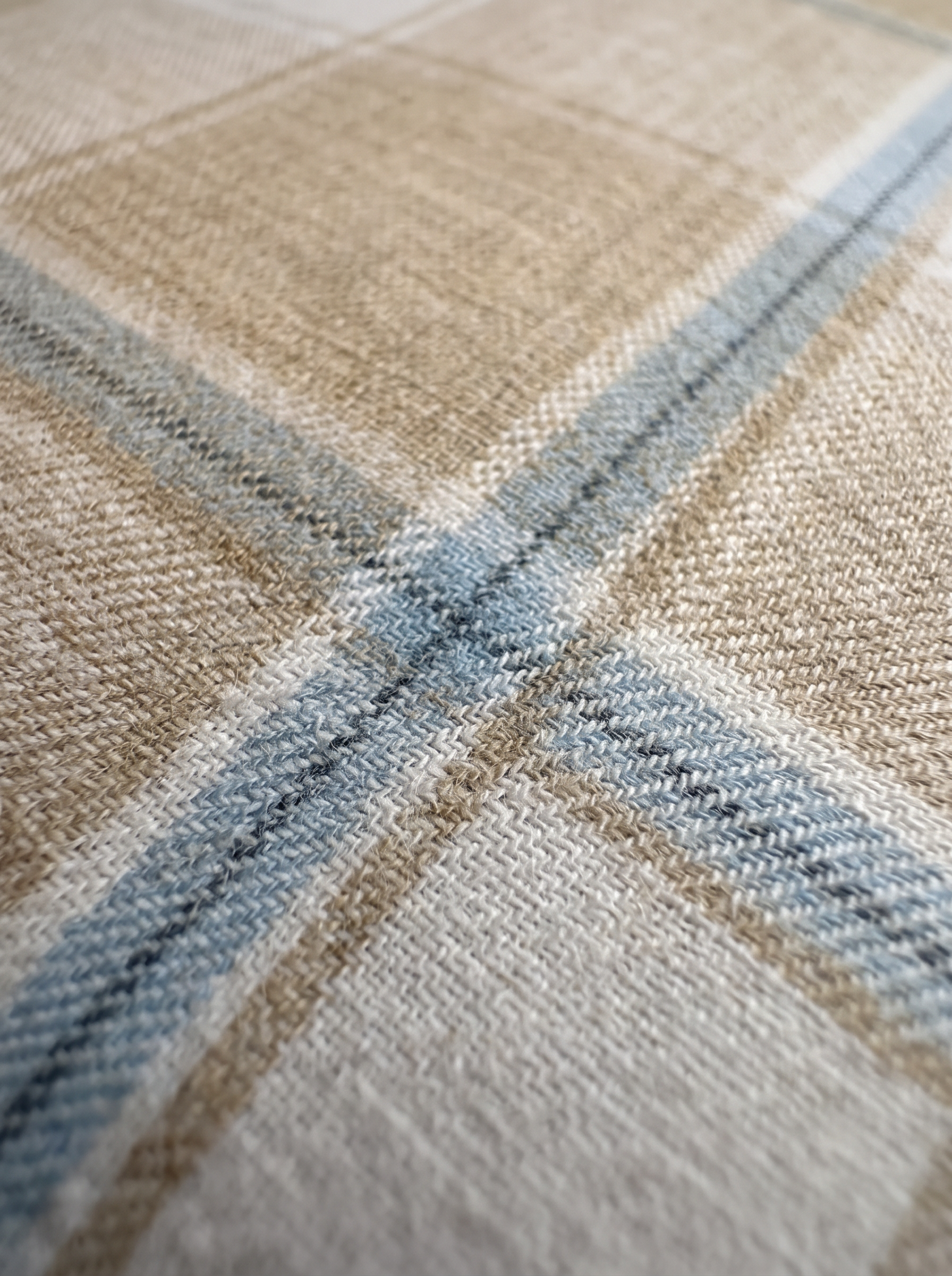 Men Beige Plaid Checked Long Sleeve Shirt