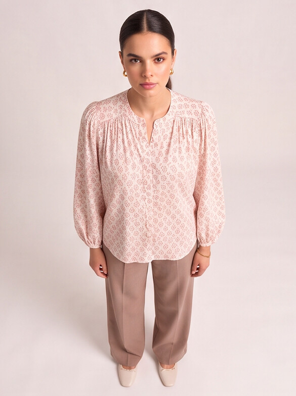 Women Multi Relaxed Volume Sleeve Shirt
