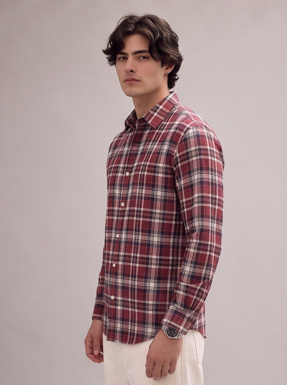 Men Multi Checked Button-Up Shirt