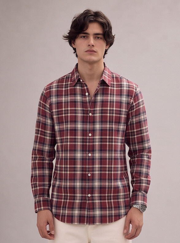 Men Multi Checked Button-Up Shirt