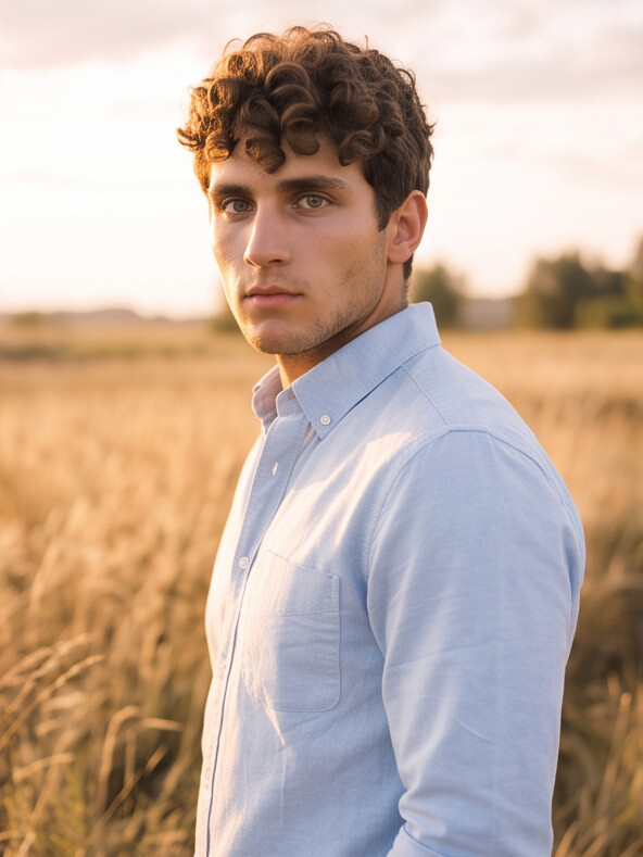 Men Light Blue Regular Shirt