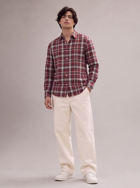 Men Multi Checked Button-Up Shirt