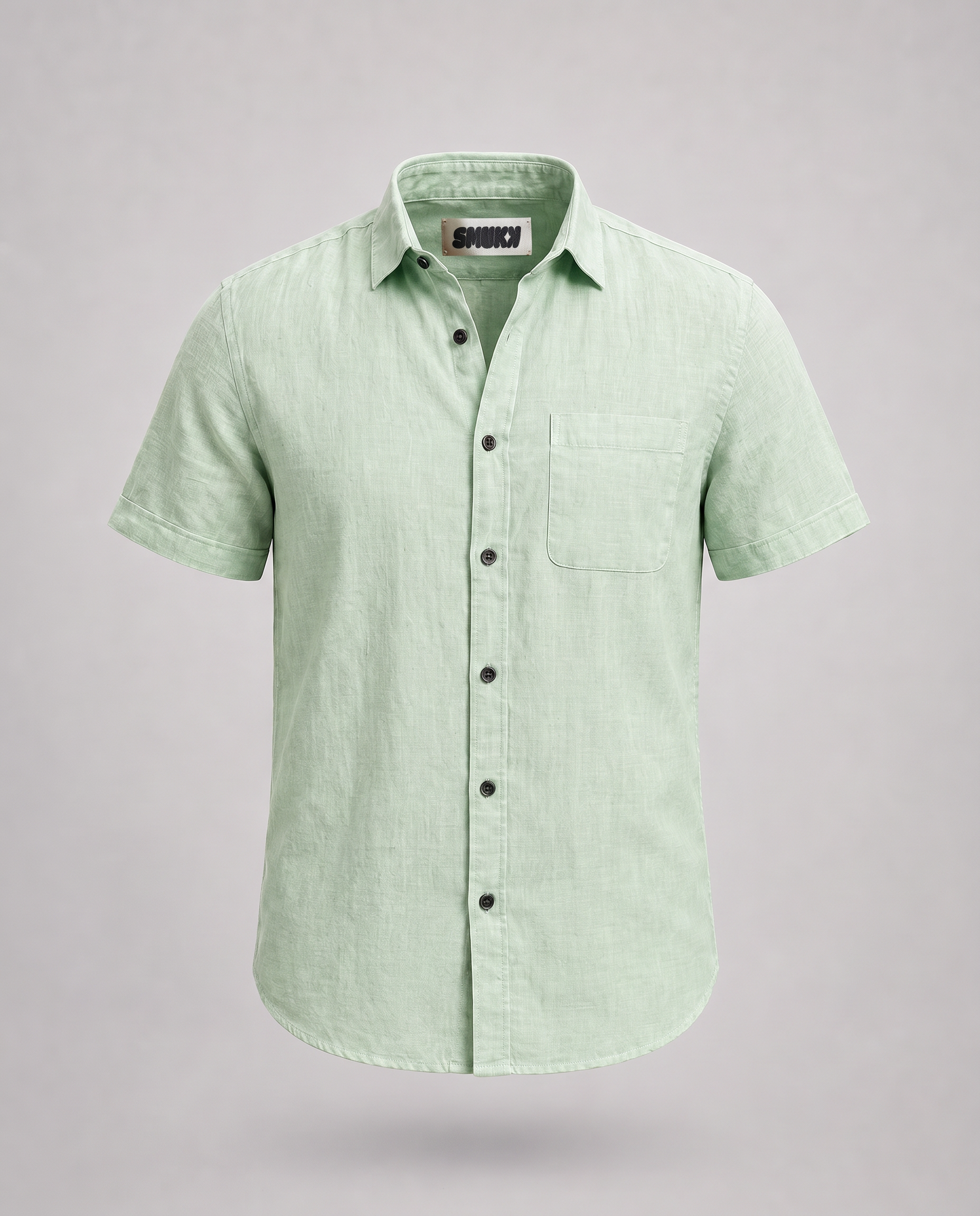 Men Light green Regular Shirt