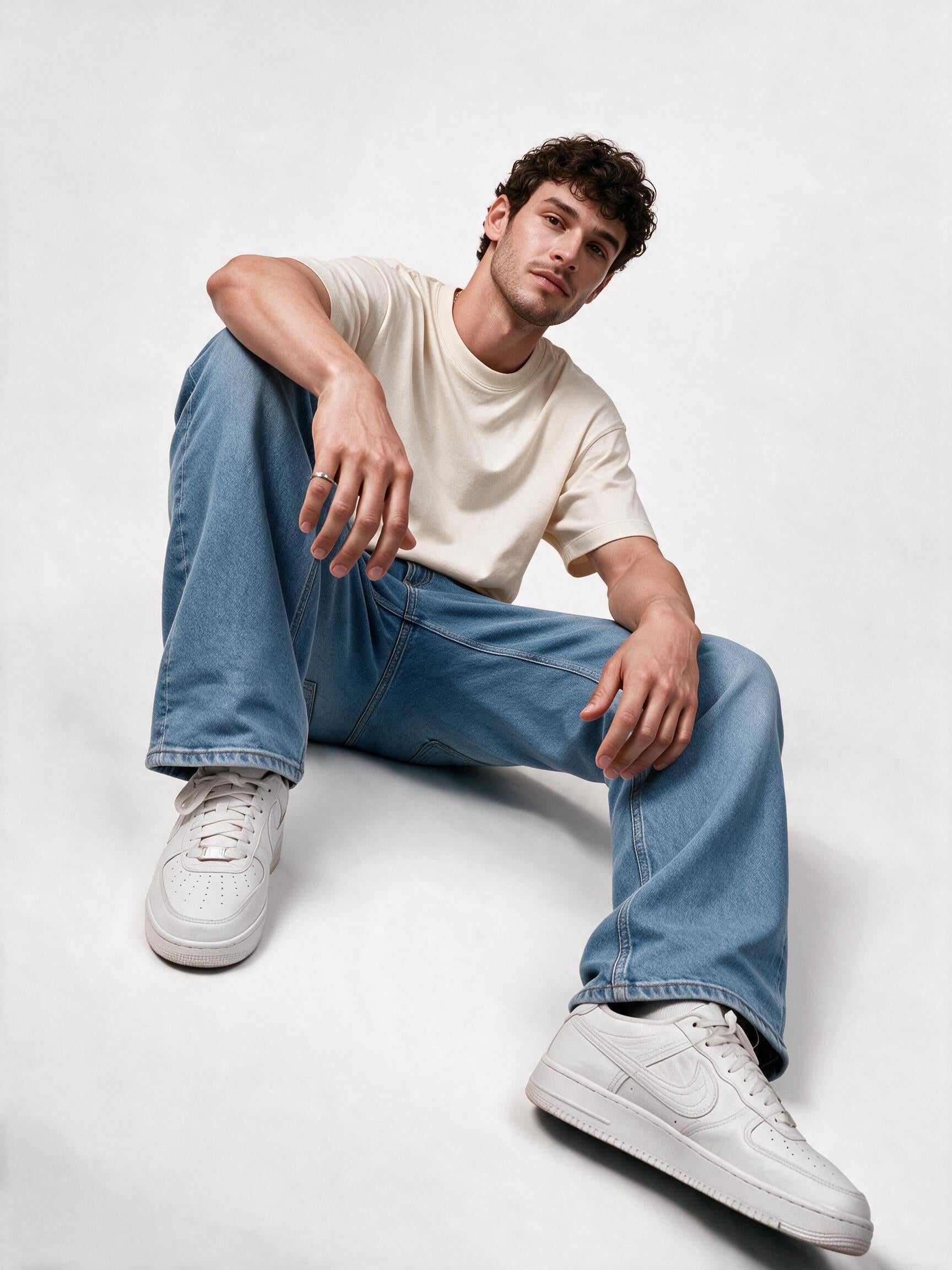 Men Blue Straight Fit Jeans