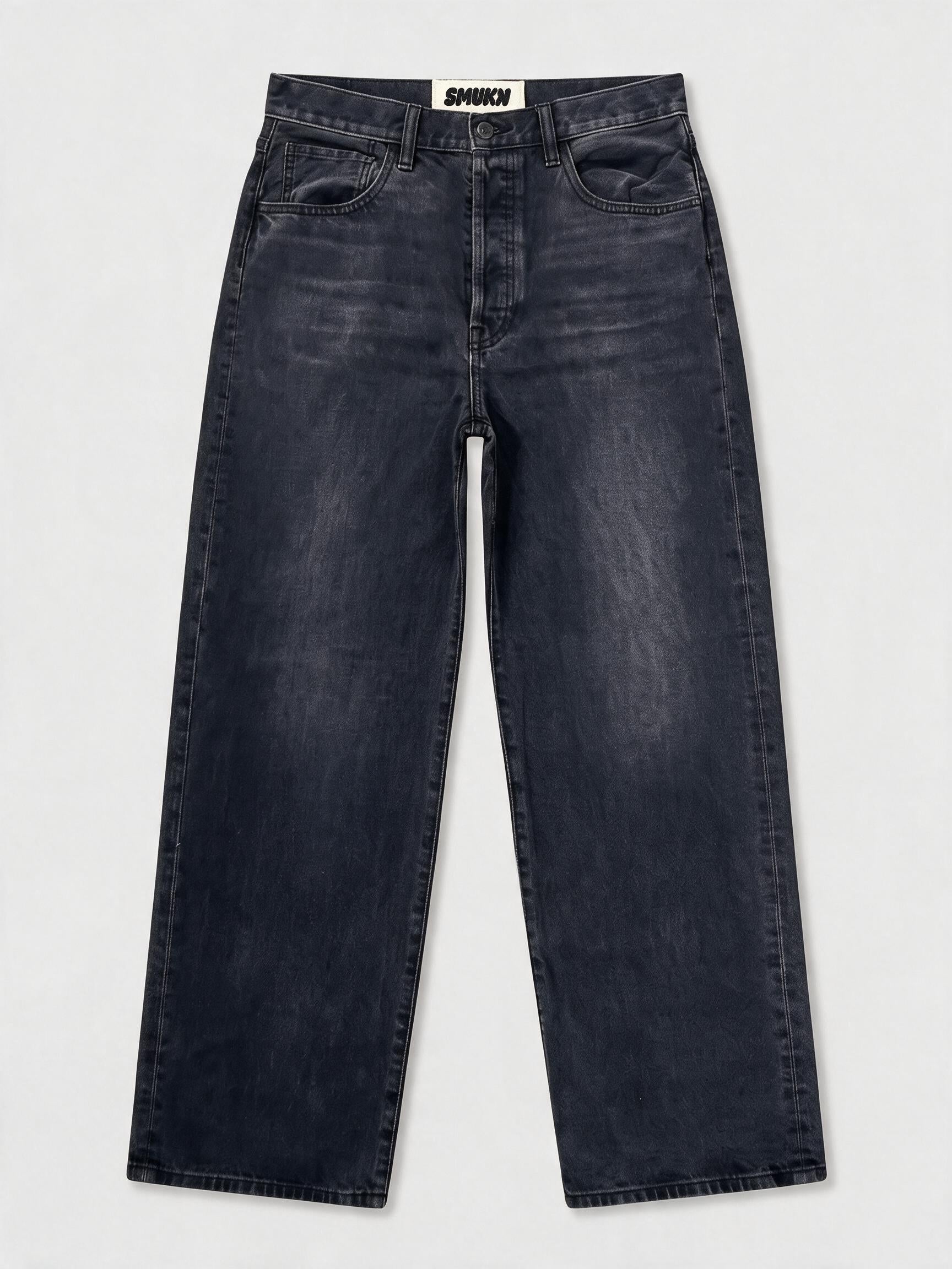 Men Black Baggy Jeans