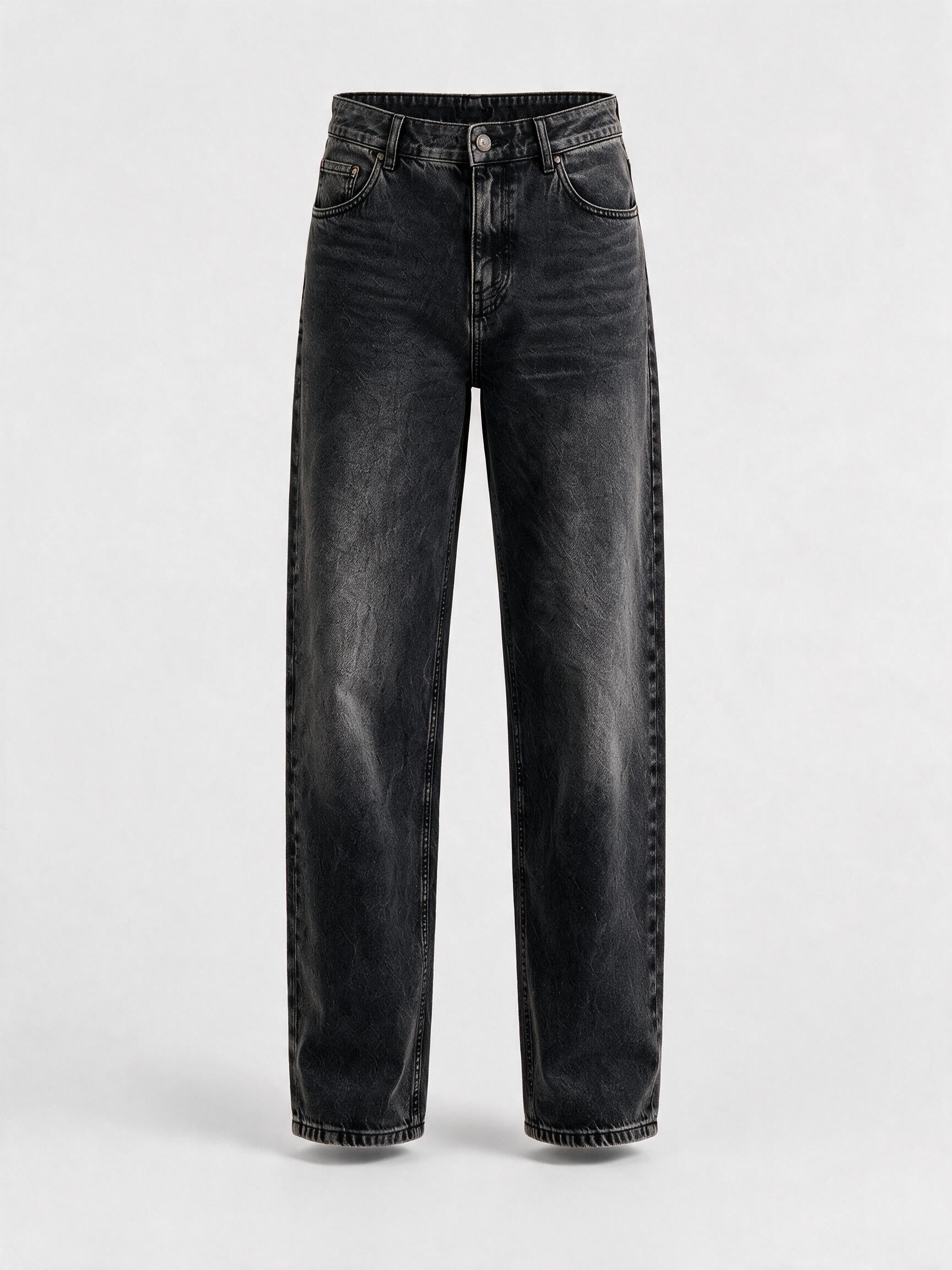 Men Black Baggy Jeans