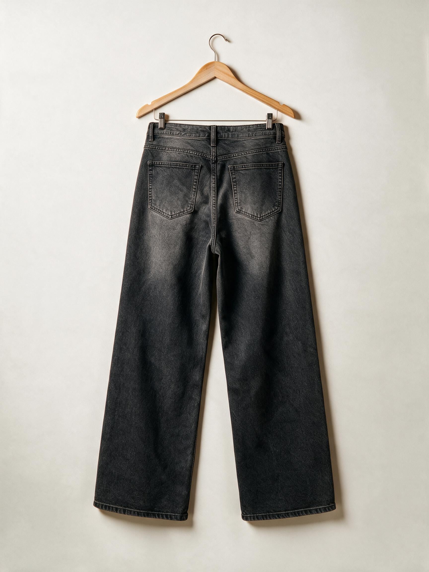 Men Black Baggy Jeans