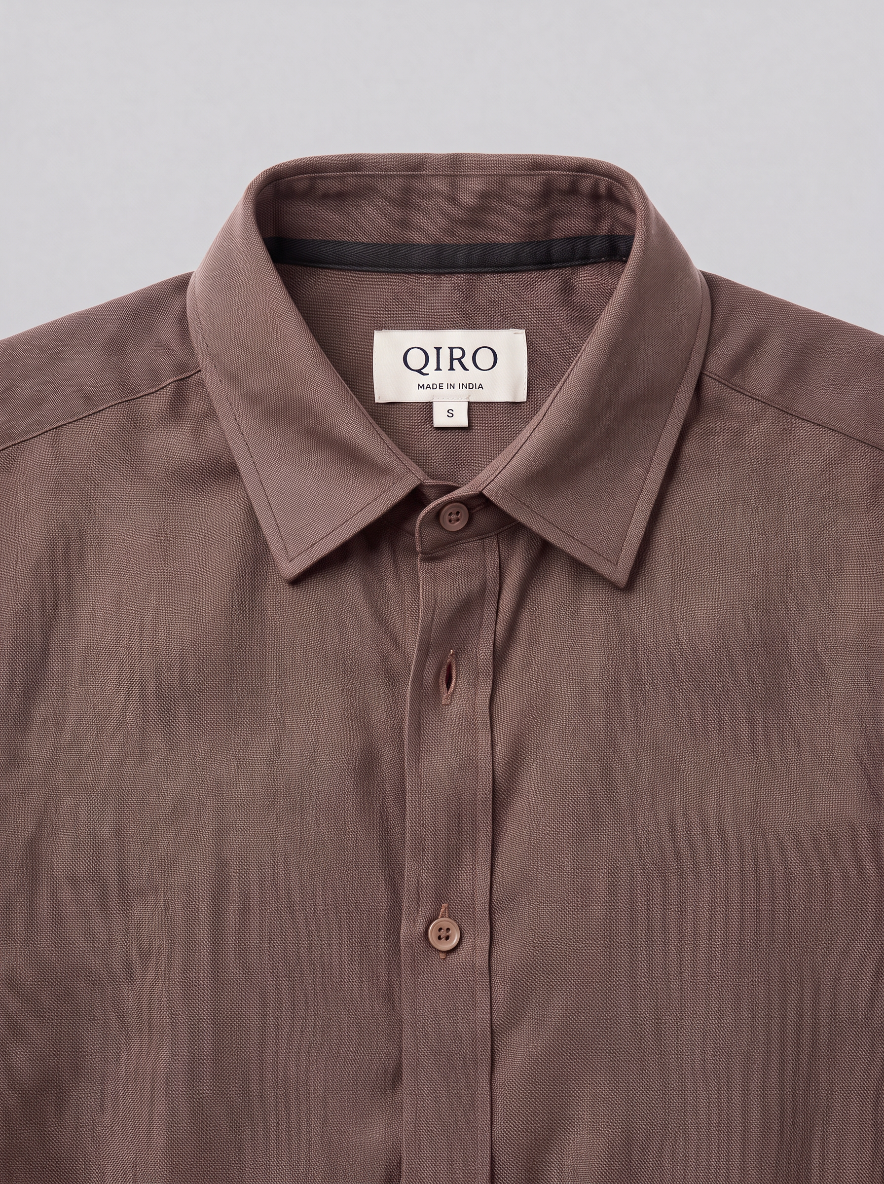 Men Brown Linen Shirt