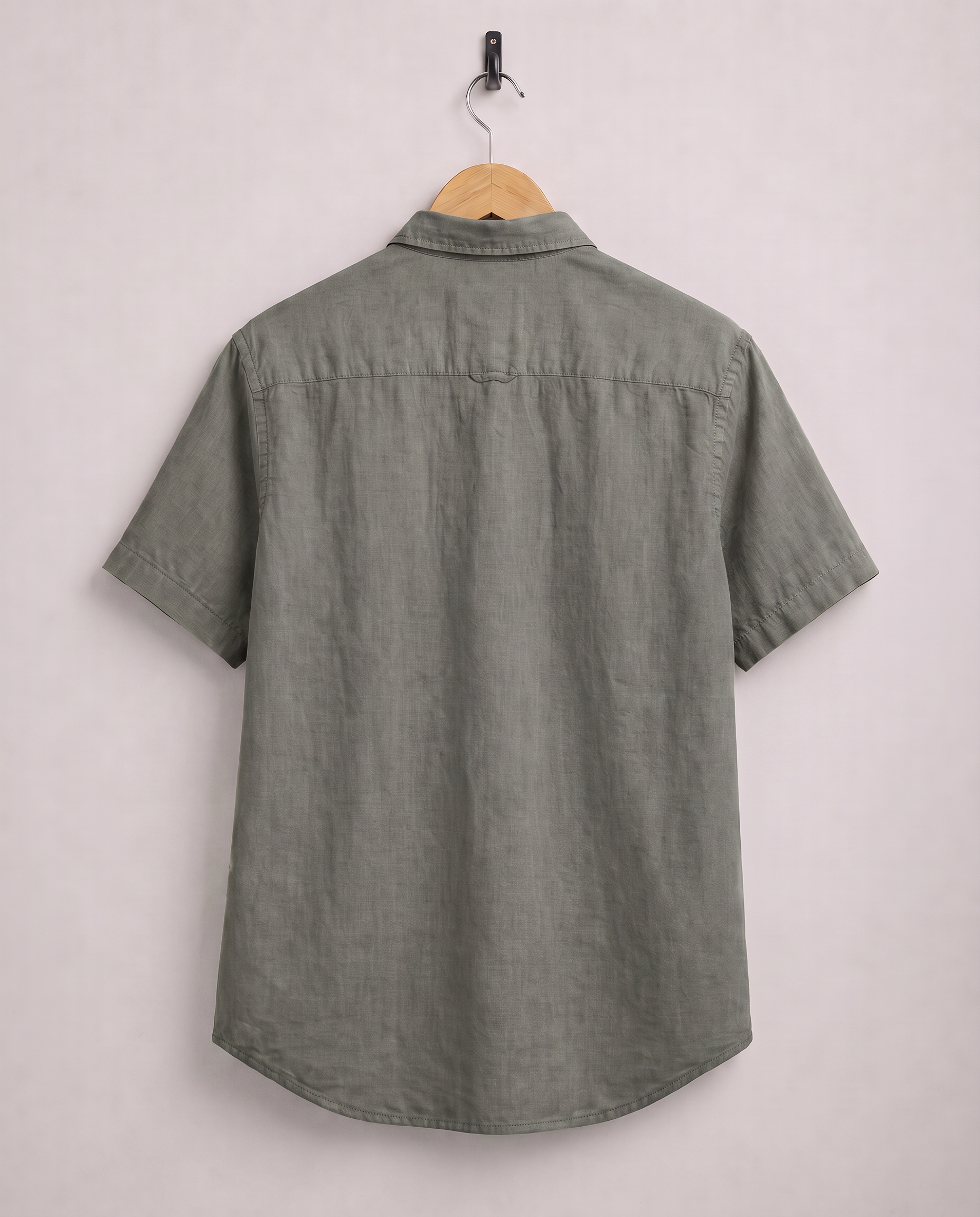 Men Olive Regular Shirt