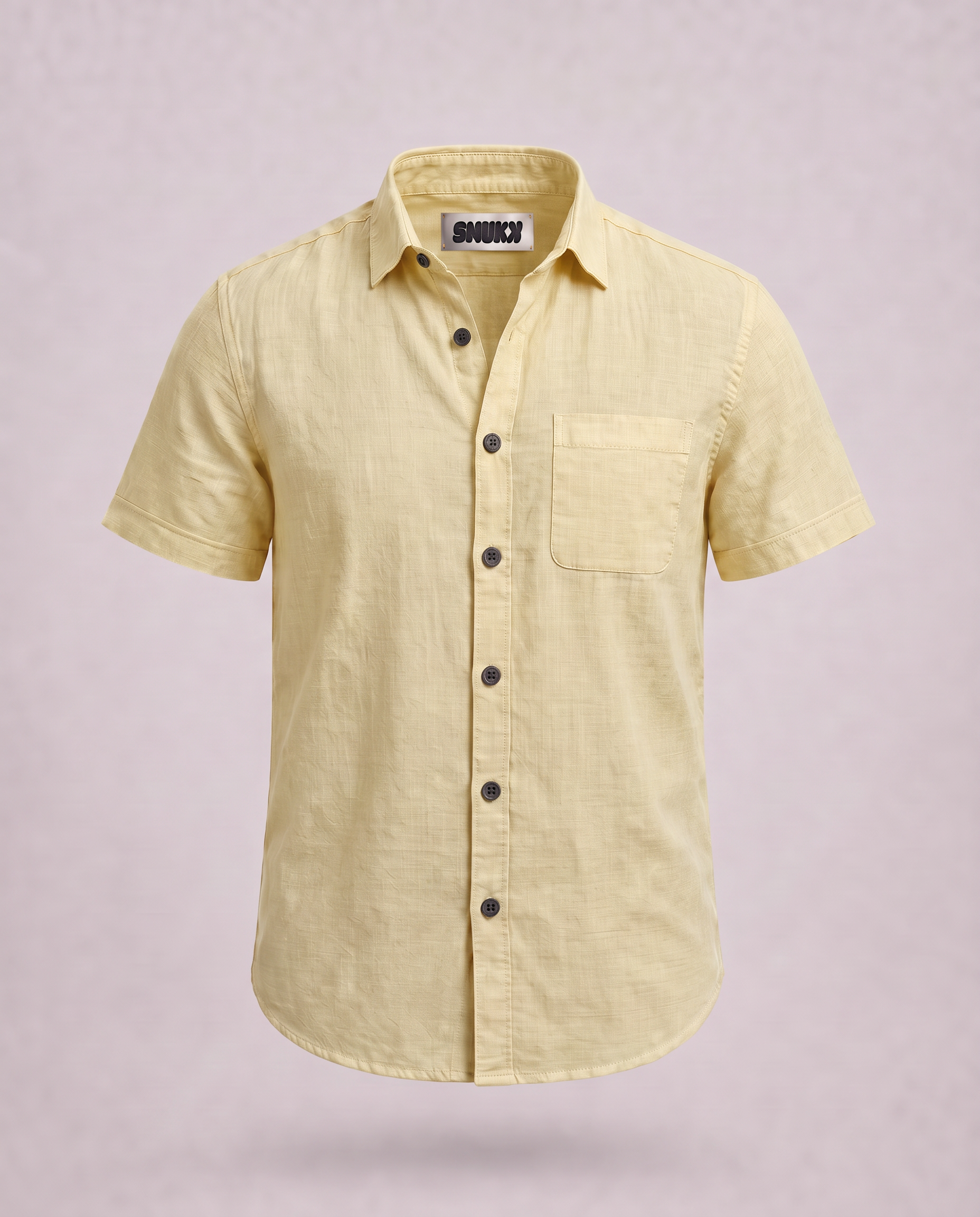 Men Yellow Regular Shirt