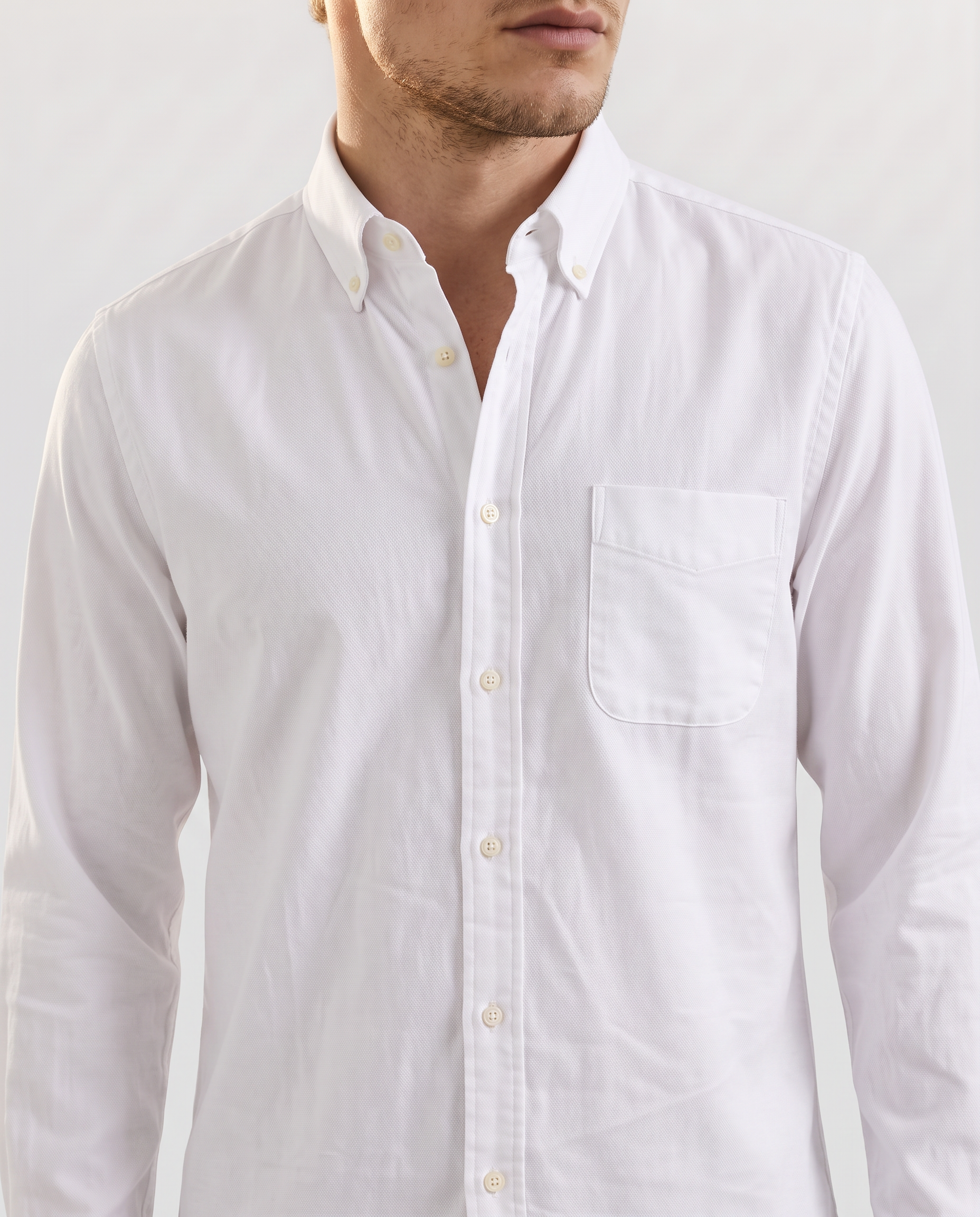 Men White Regular Shirt