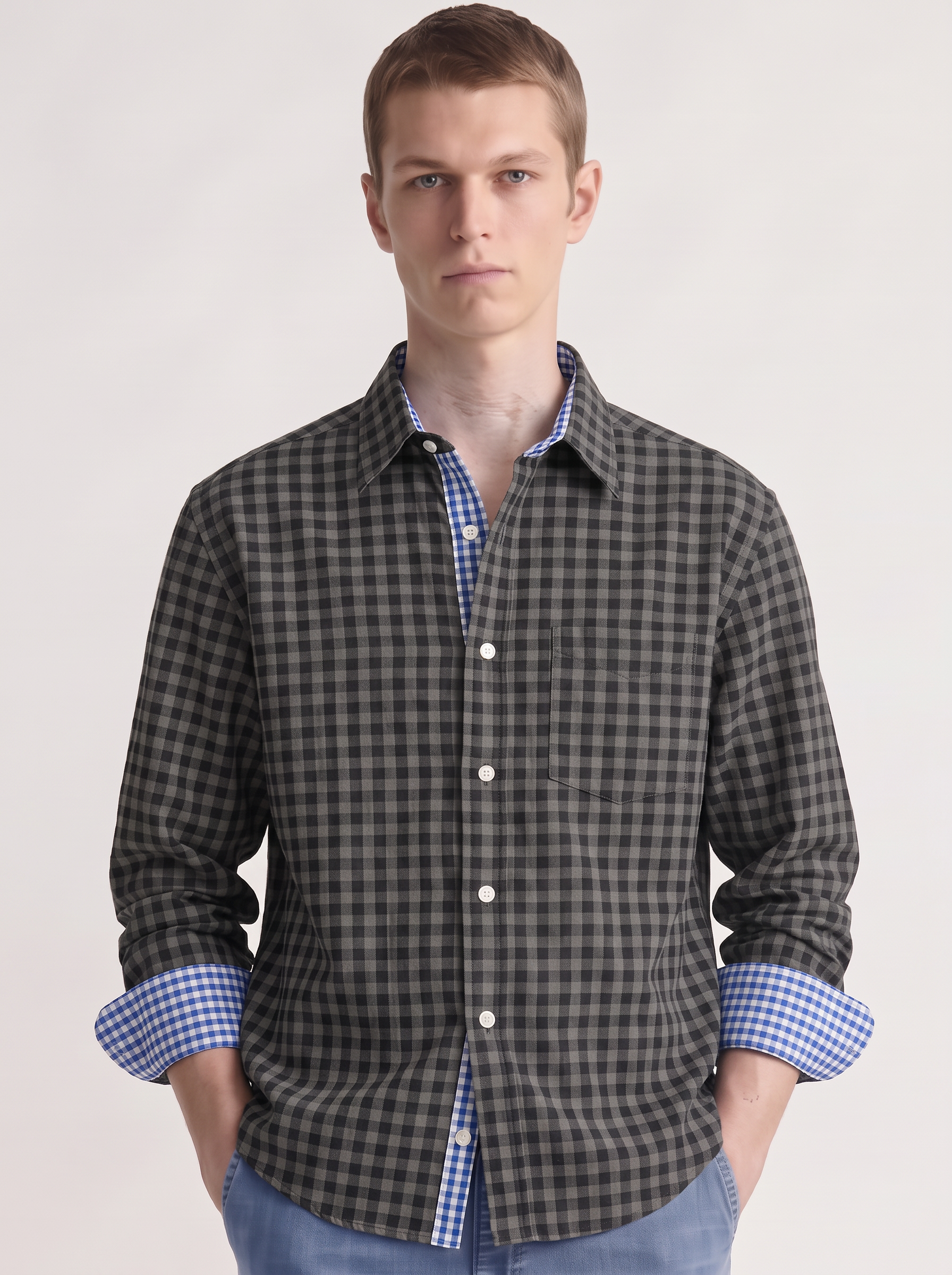 Peat Hollow Seersucker Checks Shirt
