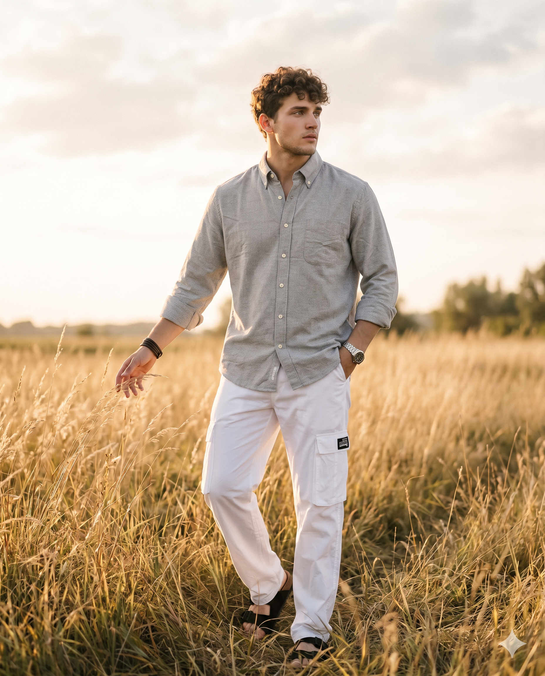 Men Grey Regular Shirt