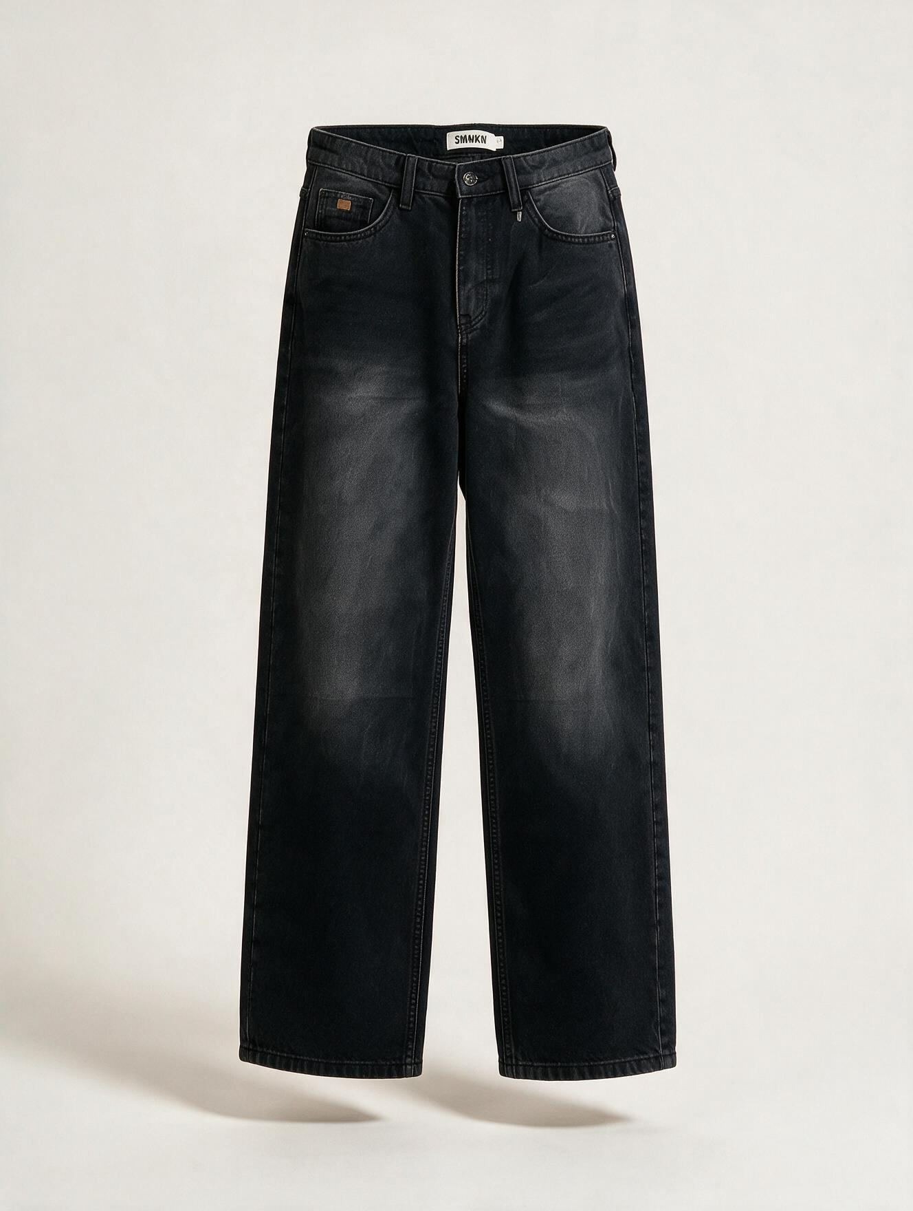 Men Black Baggy Jeans