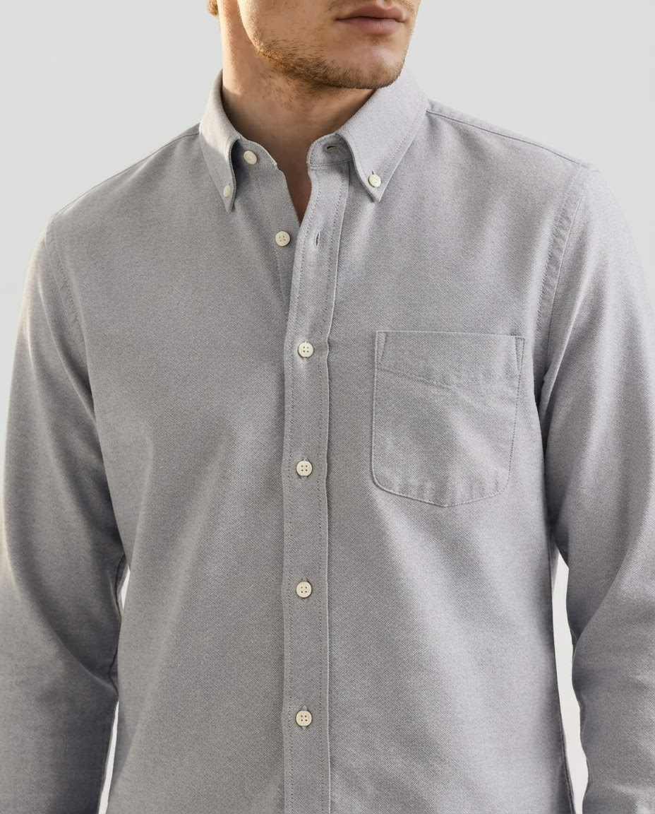 Men Grey Regular Shirt