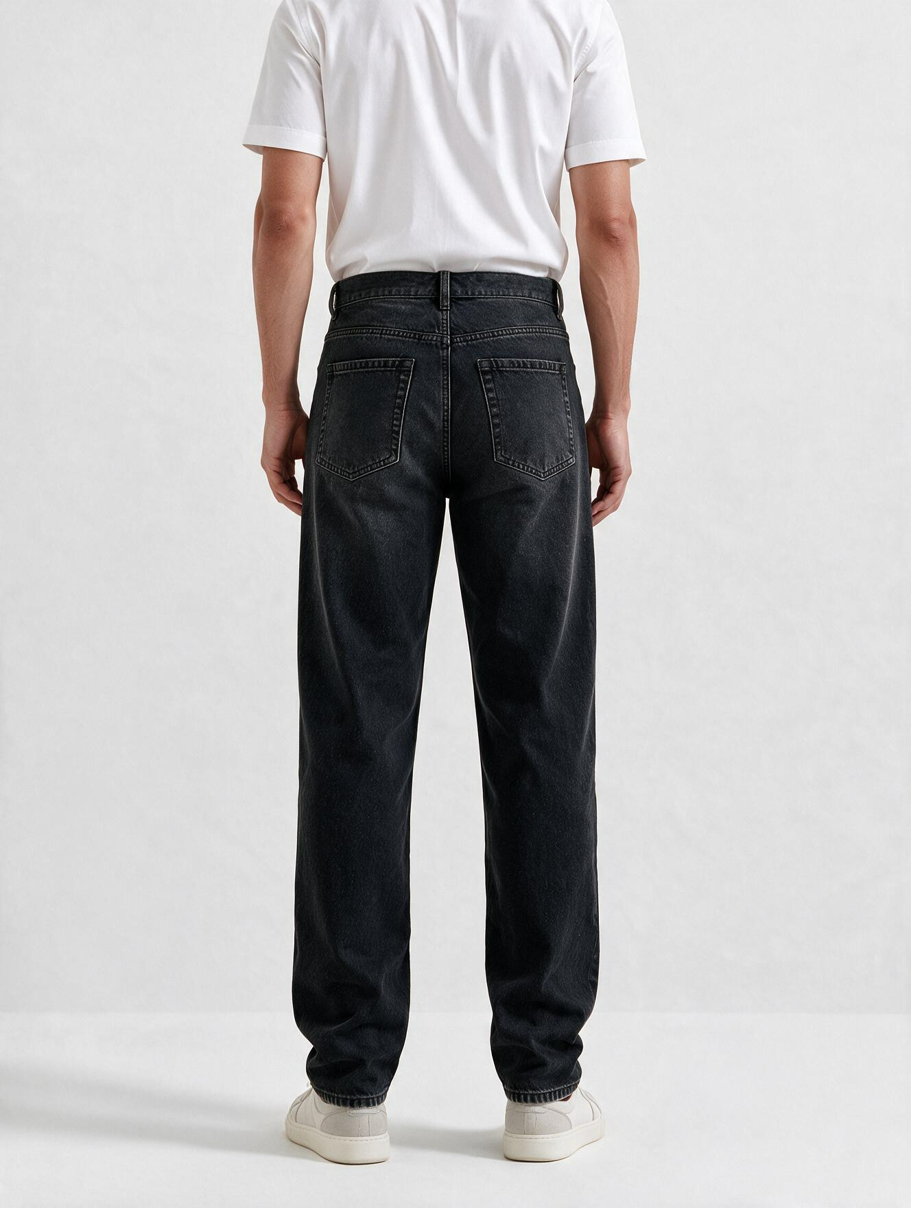 Men Black Baggy Jeans
