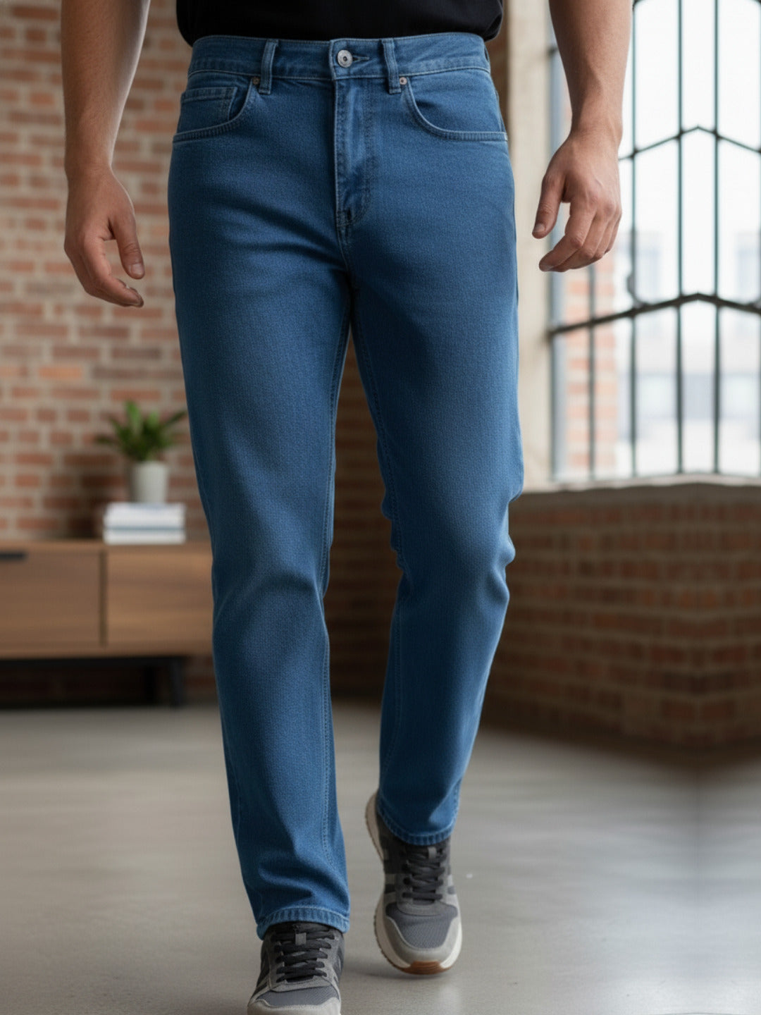 Men Blue Mid-Rise Jeans