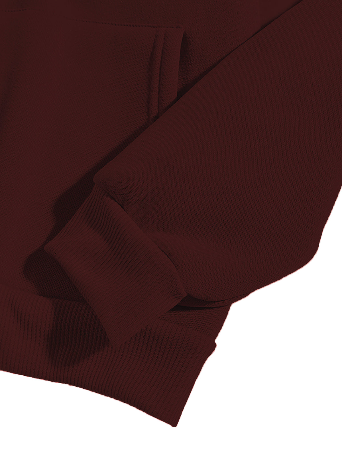 Men Maroon Printed Hoodie