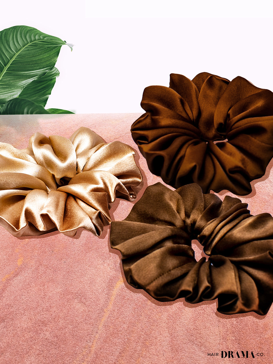 Satin Scrunchie Set Of 3