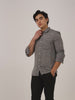 Men Linen-Cotton Blend Shirt